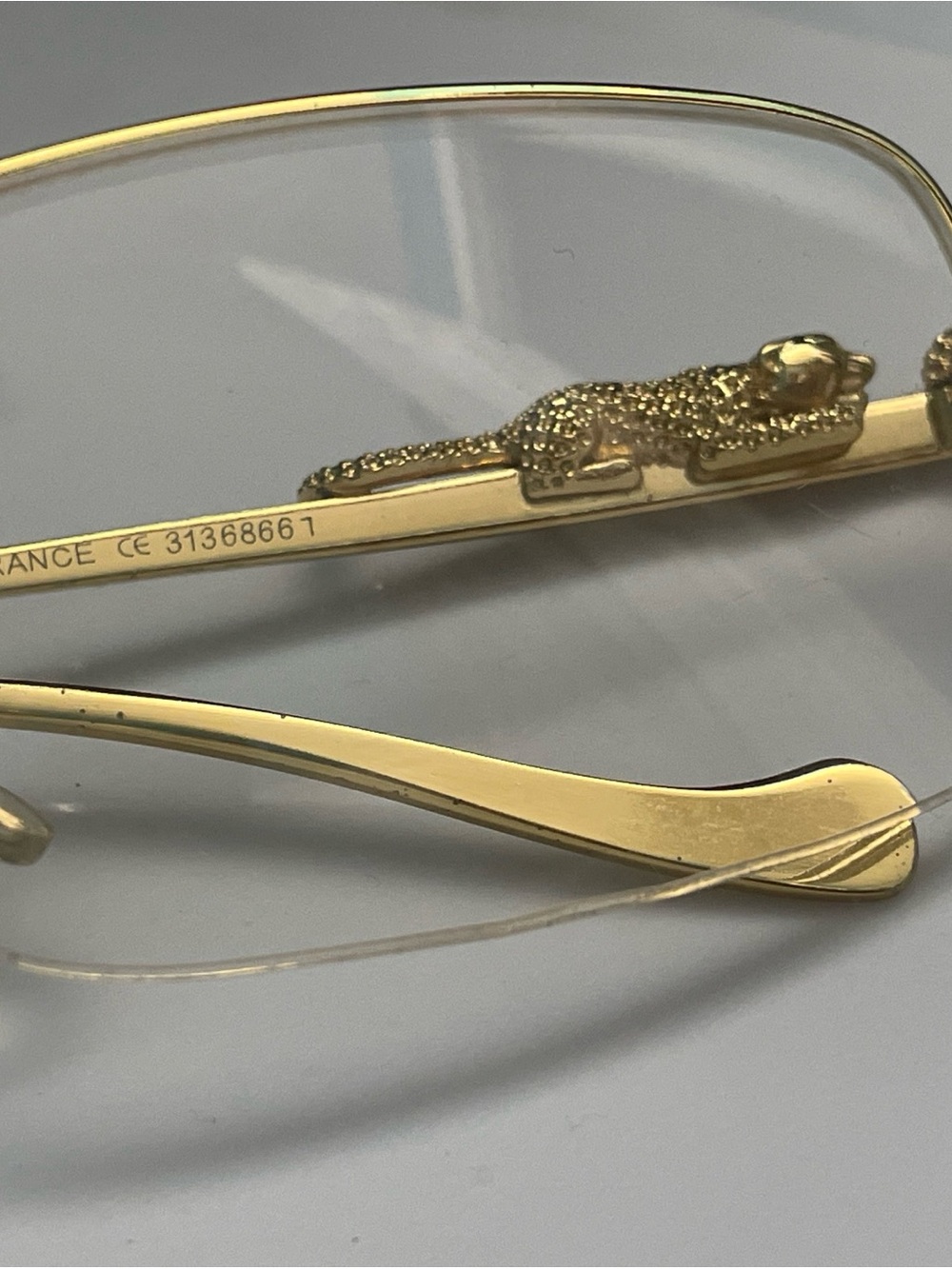 Cartier Paris 140 Eyeglasses Frames Gold Color 3168666   SKU 176 - Picture 6 of 15
